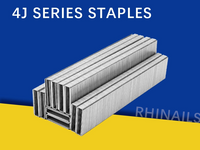 4J Universal Zinc Coated Staples - Rango de tamaño completo (2/5 'a 1 ') | Grandeo de paleta de acero galvanizado de calibre 20
