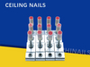 Rhinails uñas de techo integradas - 32 mm con agujeros roscados M6/M8/M10