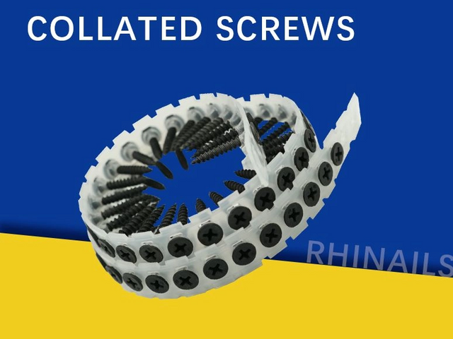 Rhinails Pro-Grade Torny Collation Collection | 1022a de acero | 25-50 mm para instalación de alta velocidad