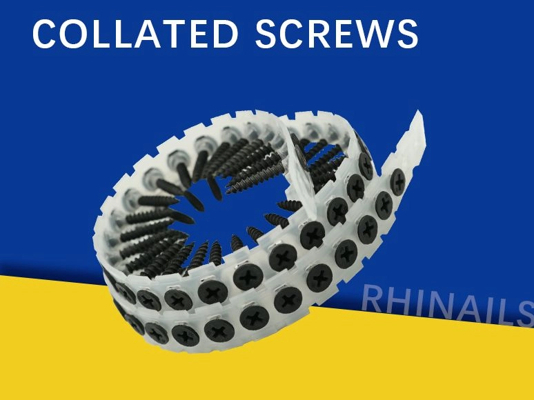Rhinails Pro-Grade Torny Collation Collection | 1022a de acero | 25-50 mm para instalación de alta velocidad