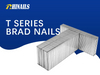 Rhinails t Series Micro-Brad Nails | Conjunto de adornos y gabinete de precisión (20-50 mm)