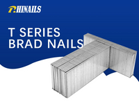 Rhinails t Series Micro-Brad Nails | Conjunto de adornos y gabinete de precisión (20-50 mm)