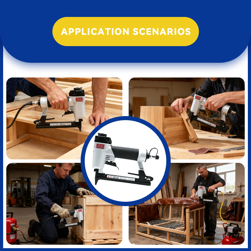 Rhinails Serie 10J Muebles de servicio pesado grapadora neumática