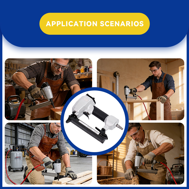 Pistola grapadora neumática Rhinails serie 413J - Tapicería y manualidades