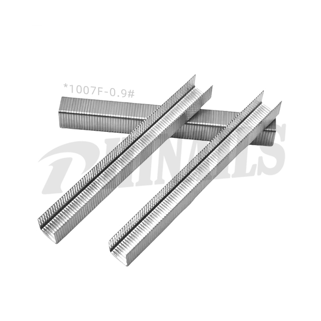 Grapas neumáticas galvanizadas calibre 22 Rhinails serie 10F (longitud de 4 mm a 13 mm)
