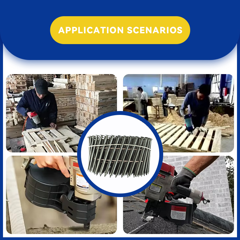 Colección de clavos en espiral con vástago anillado Rhinails para pisos y terrazas