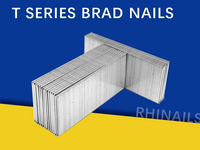 Rhinails t Series Micro-Brad Nails | Conjunto de adornos y gabinete de precisión (20-50 mm)