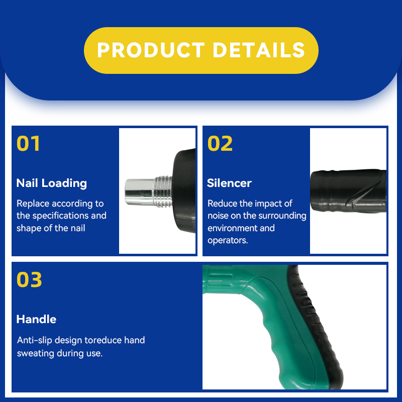 Rhinails Manual Fire Cail Gun para concreto y techos