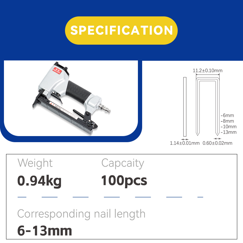 Rhinails Serie 10J Muebles de servicio pesado grapadora neumática
