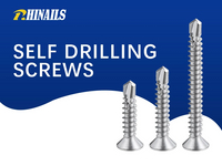 Rhinails Bugle Head Tornillos Autod-tocados Collection | 1022a 65# acero | 13-50 mm para paneles de yeso y enmarcados