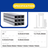 Rhinails Serie 80 Series Galvanized Steel Staples | Rango de tamaño completo (1/4 'a 3/5 ')
