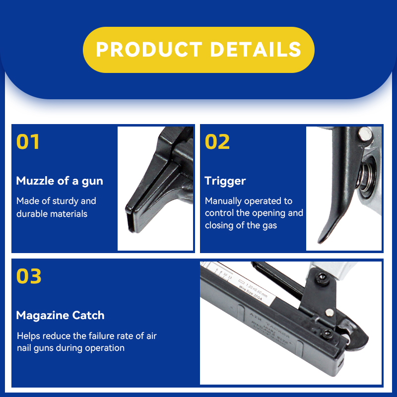 Rhinails Serie 10J Muebles de servicio pesado grapadora neumática