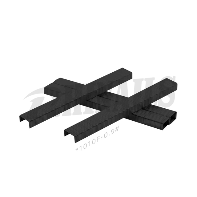 Grapas neumáticas recubiertas de negro calibre 22 Rhinails serie 10F (4 mm a 13 mm de longitud)