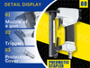 Rhinails 8016 Pneumatic Gun Steel Revista 21GA 6-16 mm