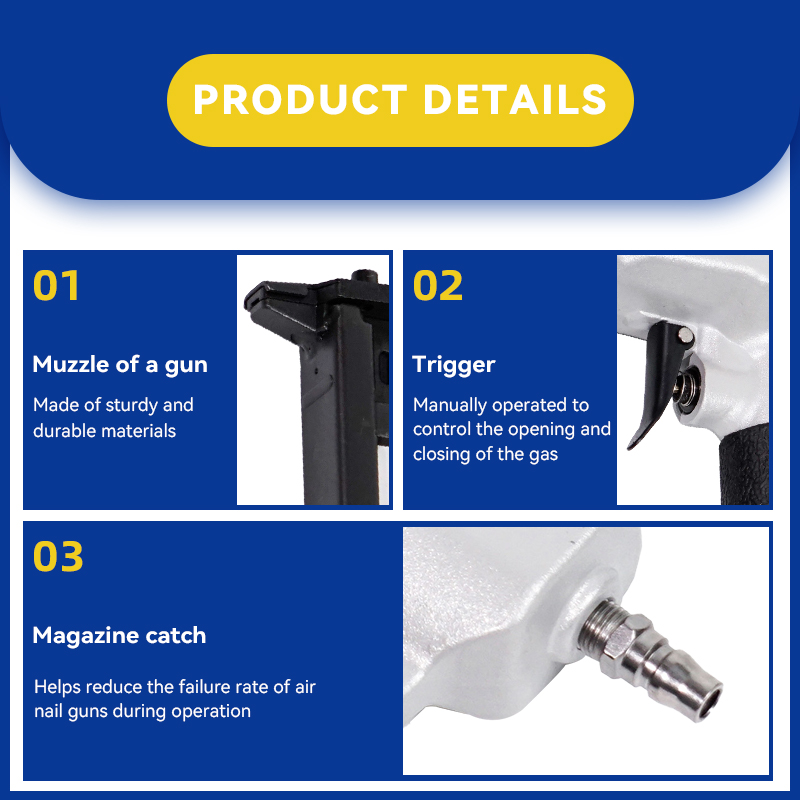 Pistola grapadora neumática Rhinails serie 413J - Tapicería y manualidades