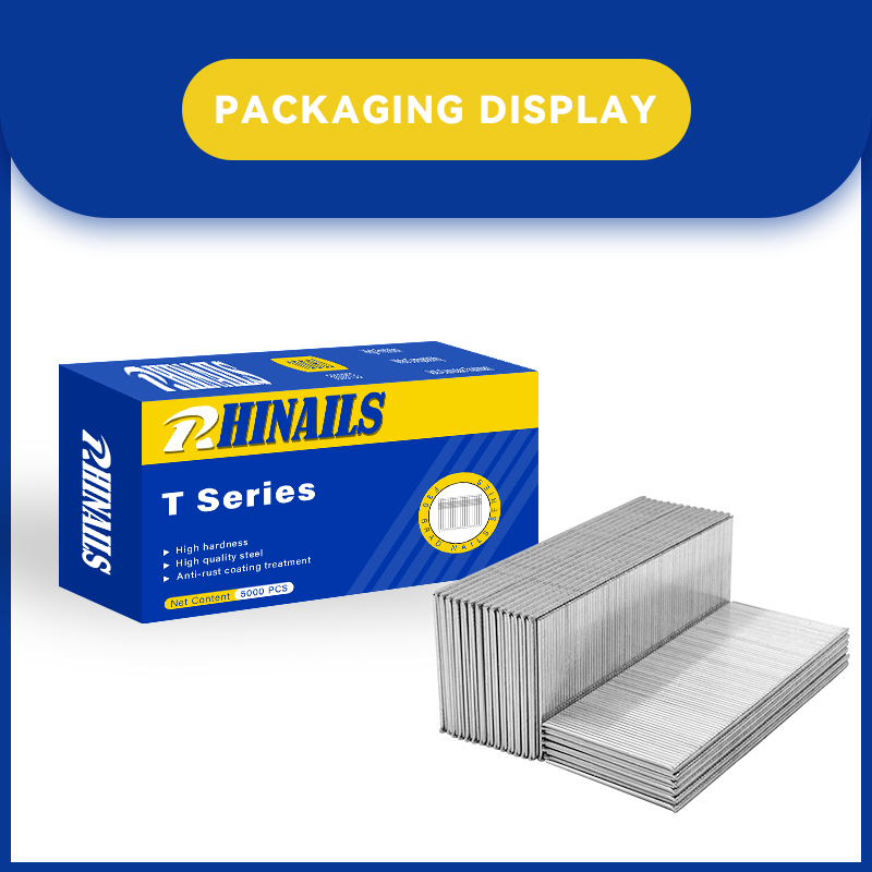 Rhinails t Series Micro-Brad Nails | Conjunto de adornos y gabinete de precisión (20-50 mm)