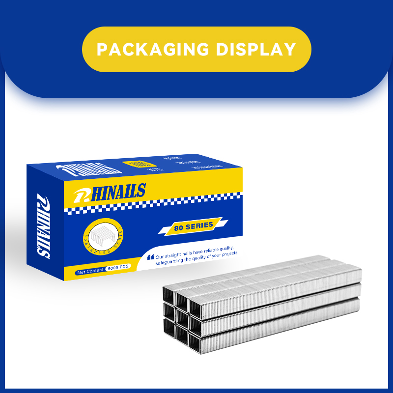 Rhinails Serie 80 Series Galvanized Steel Staples | Rango de tamaño completo (1/4 'a 3/5 ')