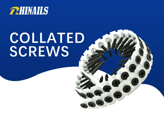 Rhinails Pro-Grade Torny Collation Collection | 1022a de acero | 25-50 mm para instalación de alta velocidad